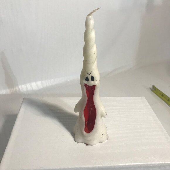 Vintage Halloween Ghords, Pumpkin & Ghost Candle Set - Picture 5 of 16